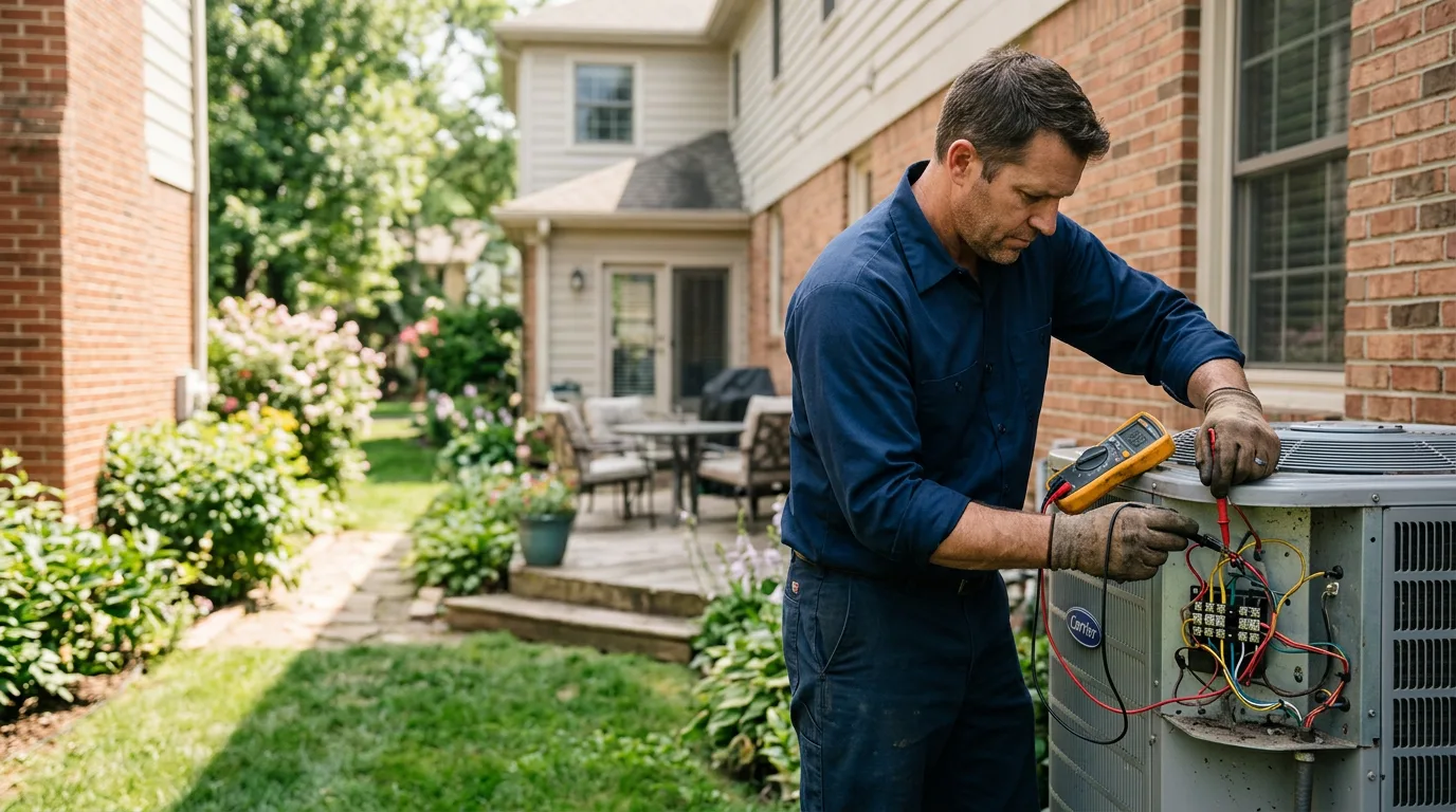 HVAC technician working near Lyndhurst, VA
